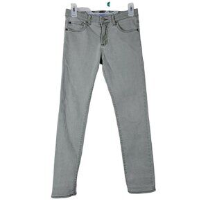 GAP Girls Denim Jeans Stretch Slim Sz 14 Gray Mid Rise Teens Teenager Junior